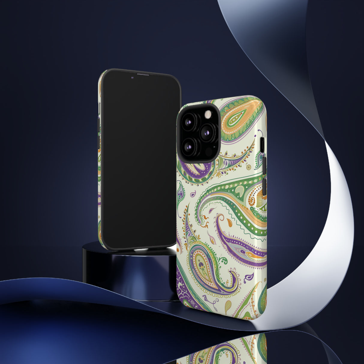 Paisley Pastell Eleganz - Schutzhülle fürs Handy