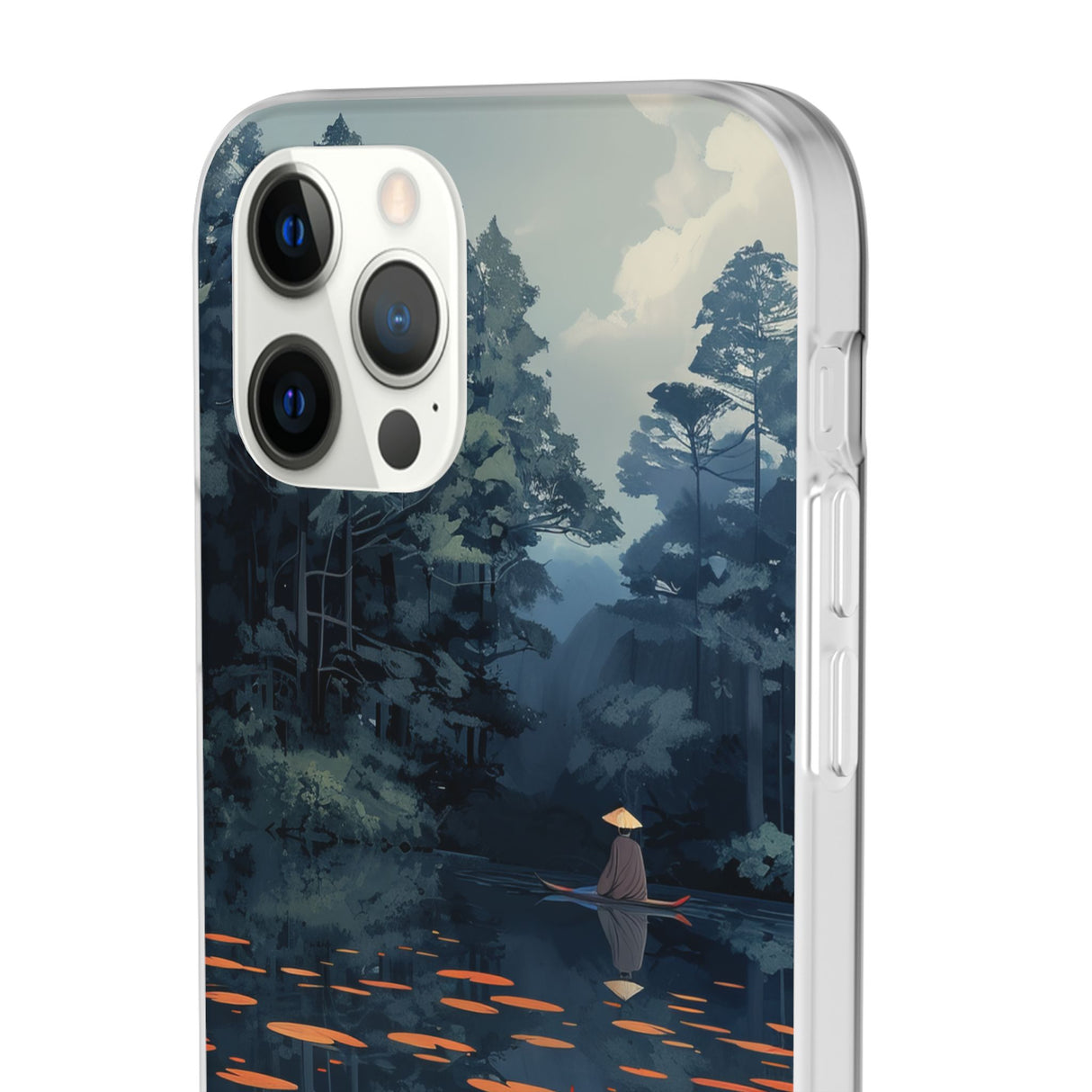 Tranquil Lotus Serenity | Flexible Phone Case for iPhone