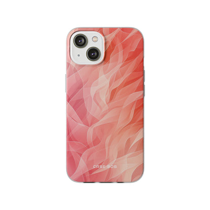 Peach Wave Drift iPhone 14 Case - Soft