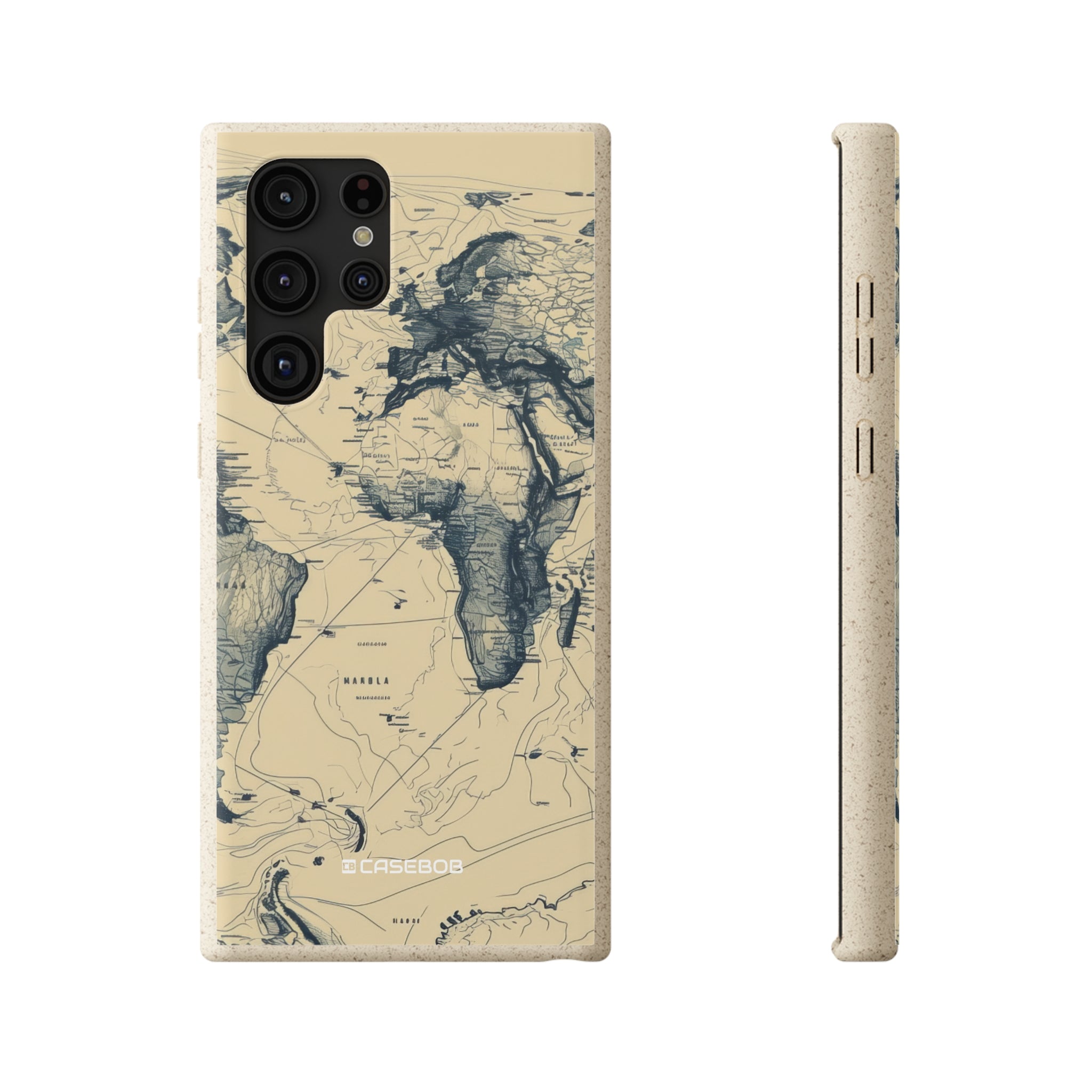 Vintage World Map | Biodegradable Phone Case