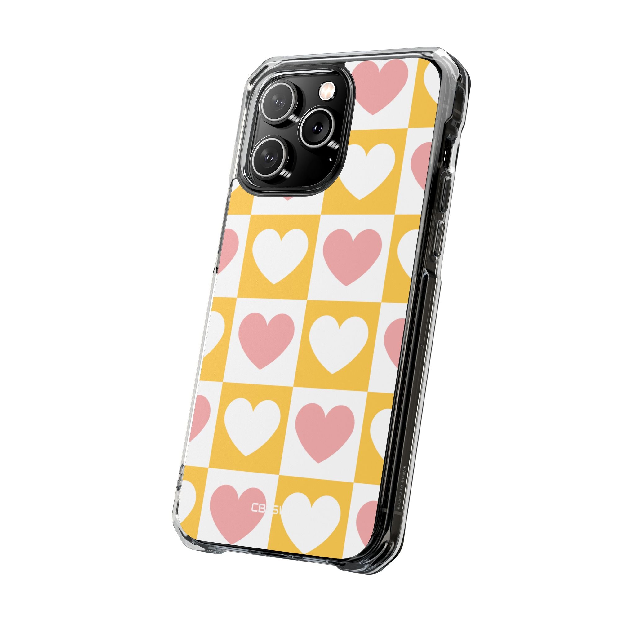 Heart Grid Harmony iPhone Case - Impact