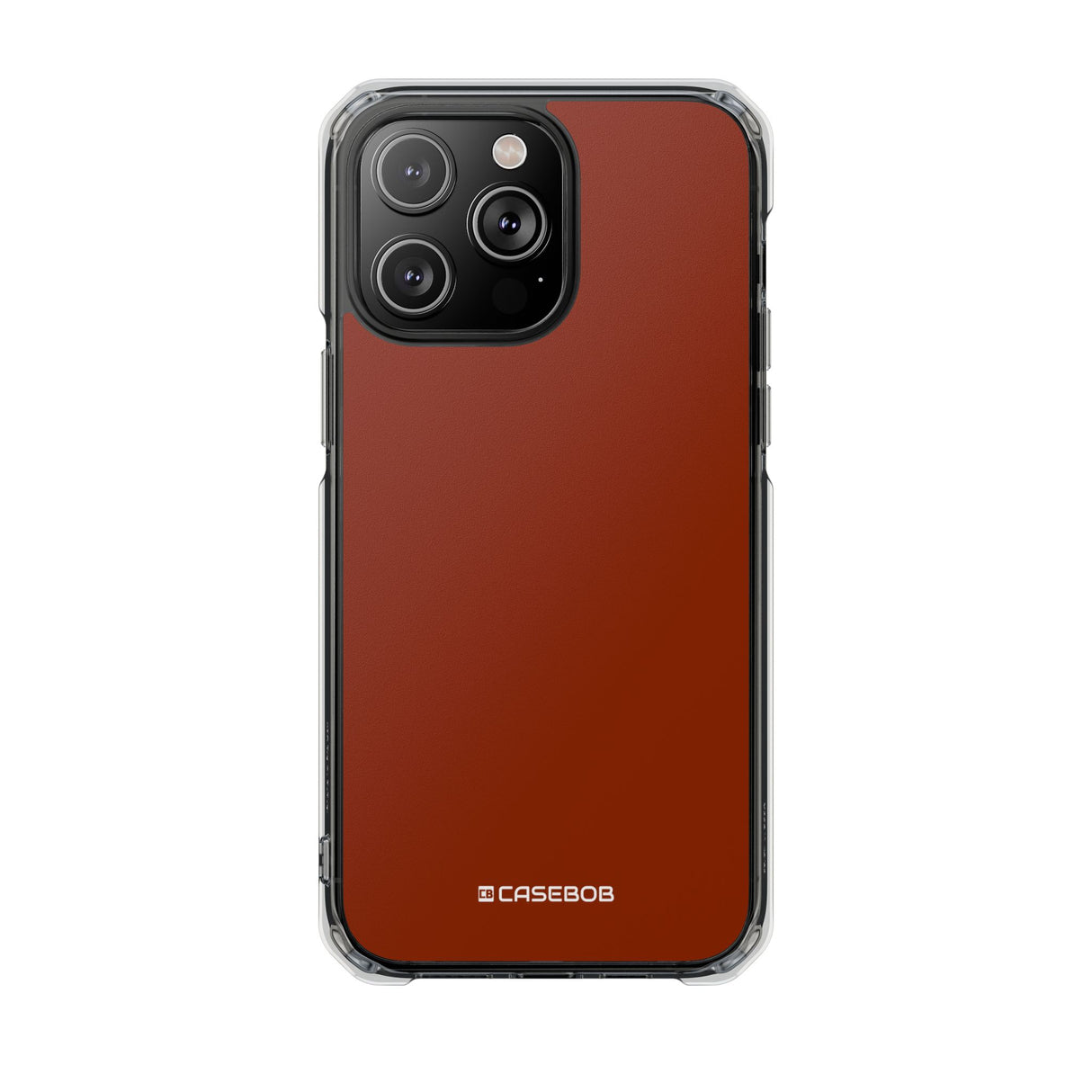 Orange Red | Phone Case for iPhone (Clear Impact Case - Magnetic)