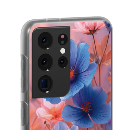 Harmonious Blooming Blues and Pinks Samsung S21 - Flexi Phone Case