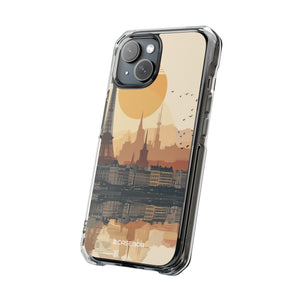 Parisian Sunset Serenity - Phone Case for iPhone (Clear Impact - Magnetic)