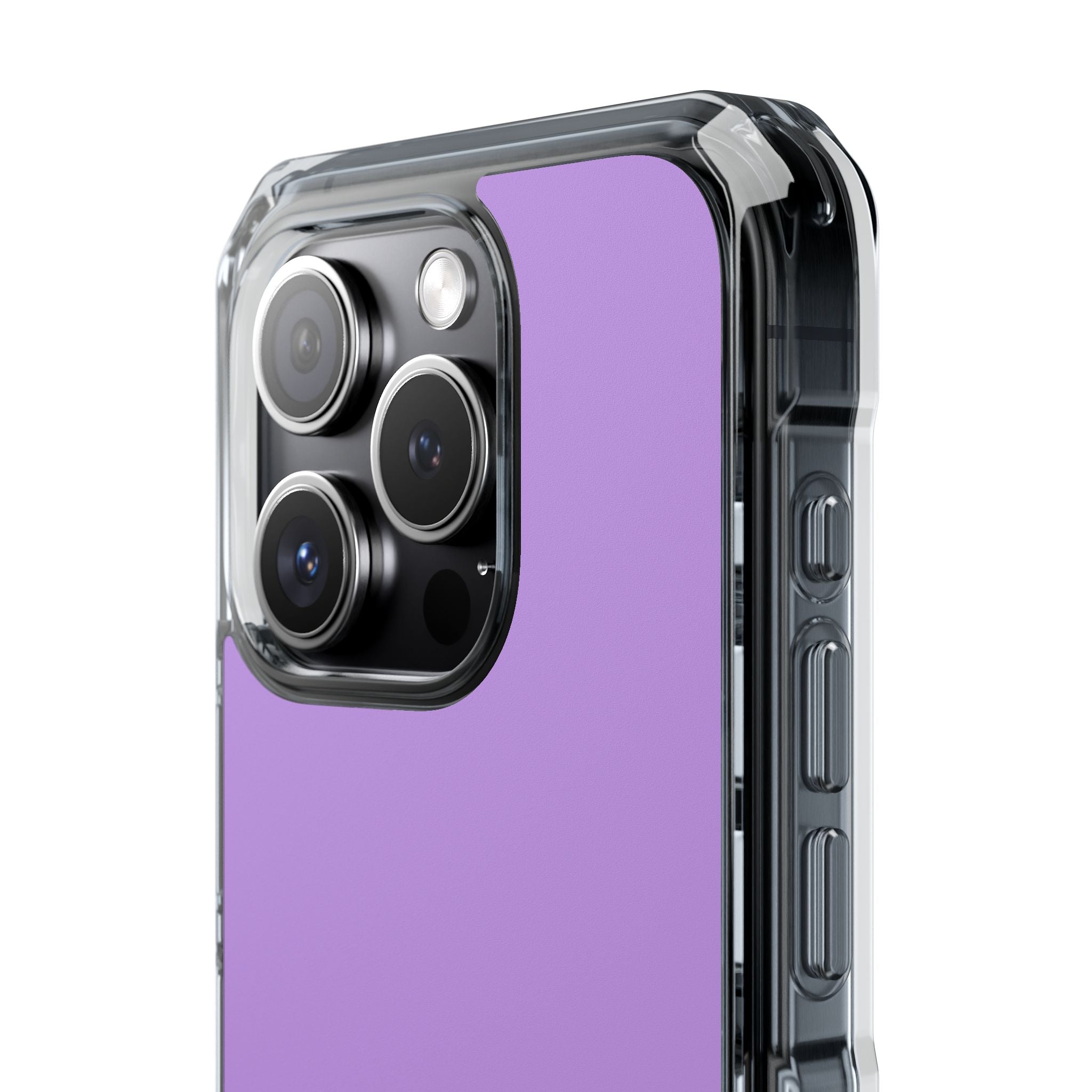 Bright Lavender - Clear Impact iPhone 15 Phone Case