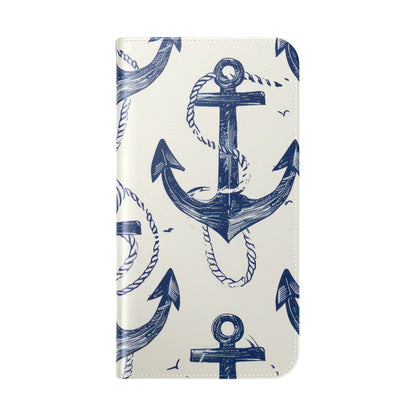 Blue Anchor Breeze - iPhone 15 Pro Max Case - Wallet