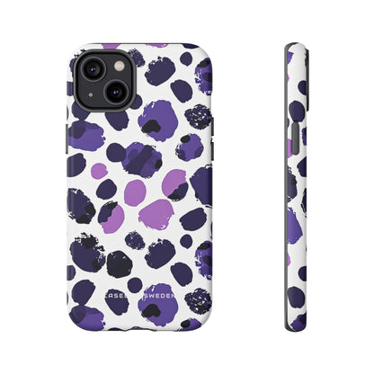 Purple Inkblots iPhone 14 - Tough Phone Case