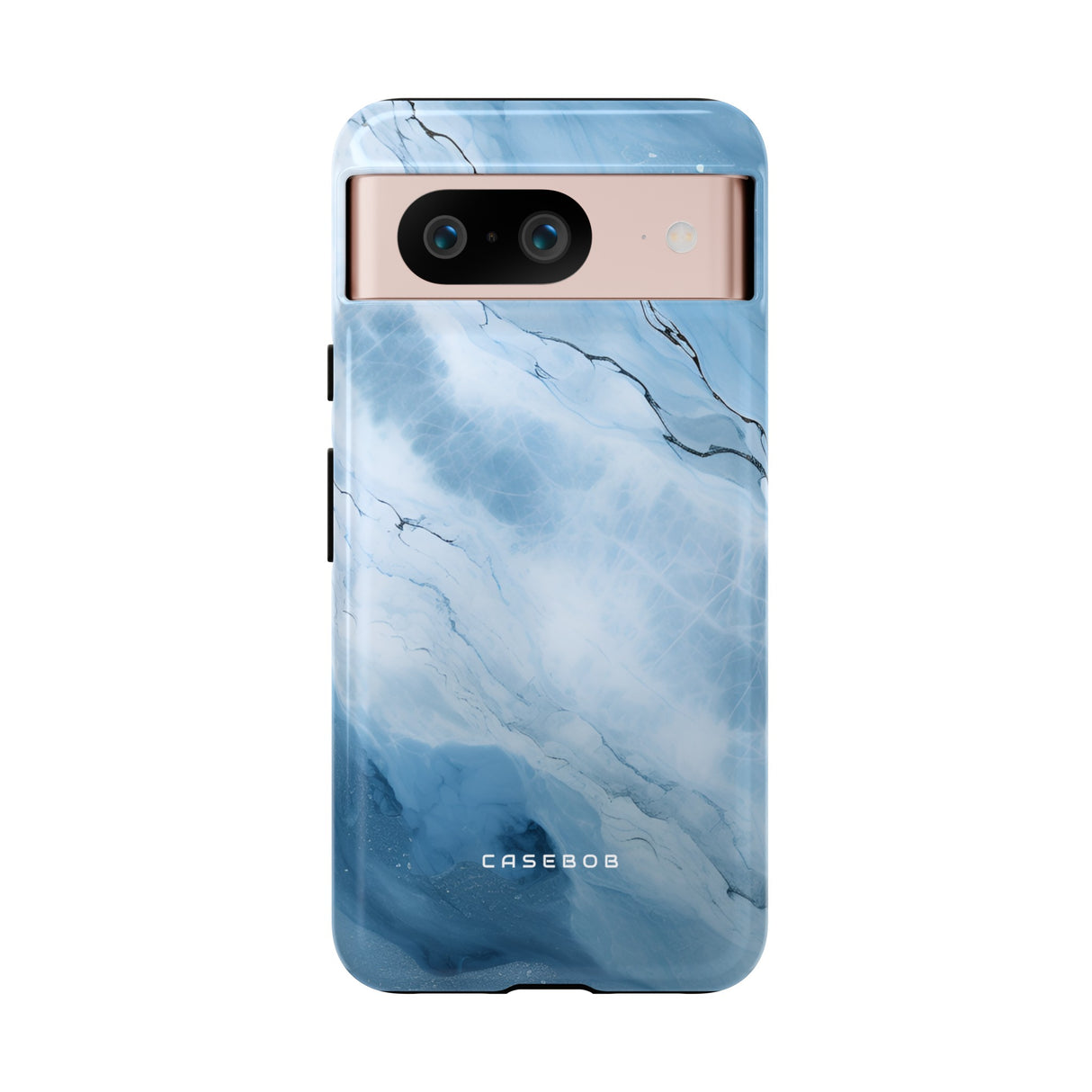 Light Navy Marble - Protective Phone Case