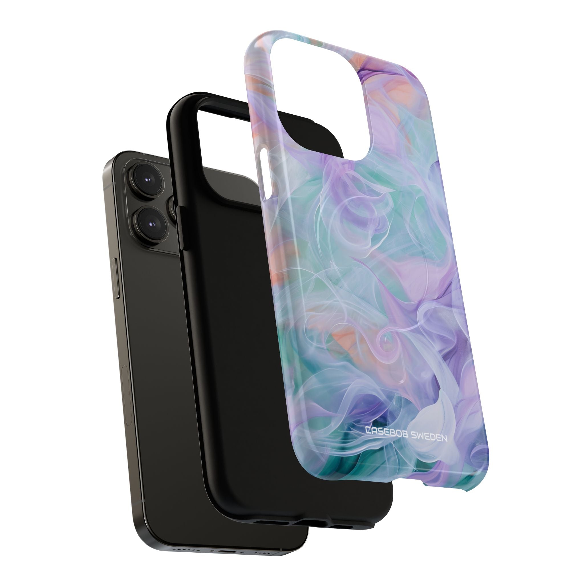 Purple Peach Whirl - Tough + MagSafe® iPhone 14 Phone Case