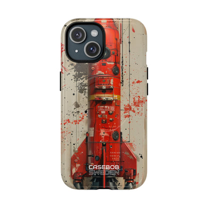 Crimson Rocket Burst iPhone 15 - Tough+