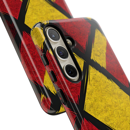 Cracked Diamond Grid Samsung S24+ Case - Tough