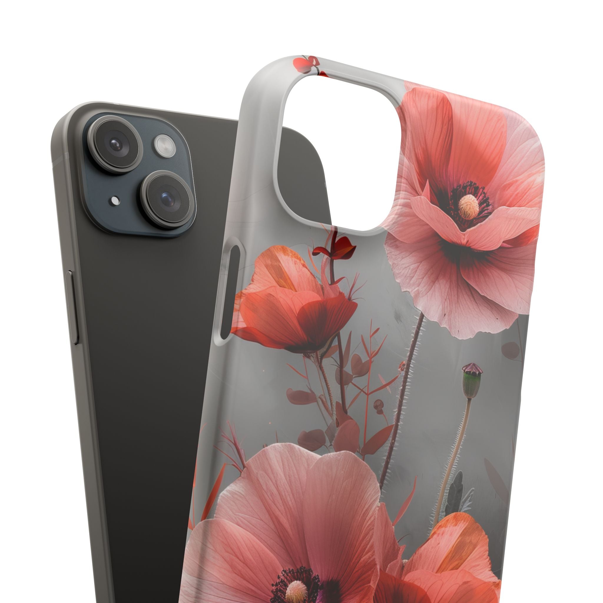 Ethereal Floral Elegance iPhone 15 - Slim Phone Case