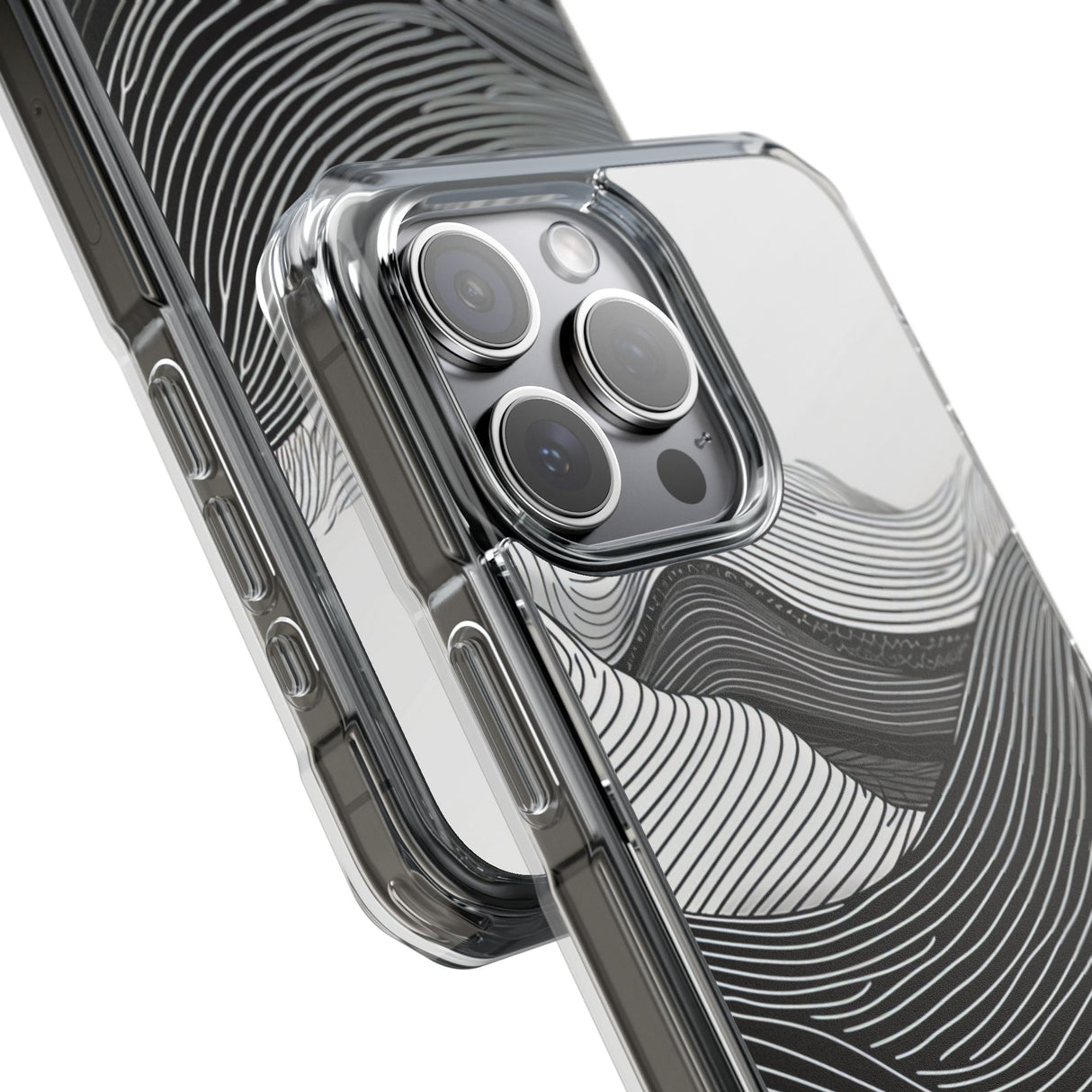 Optical Fluidity - Phone Case for iPhone (Clear Impact - Magnetic)