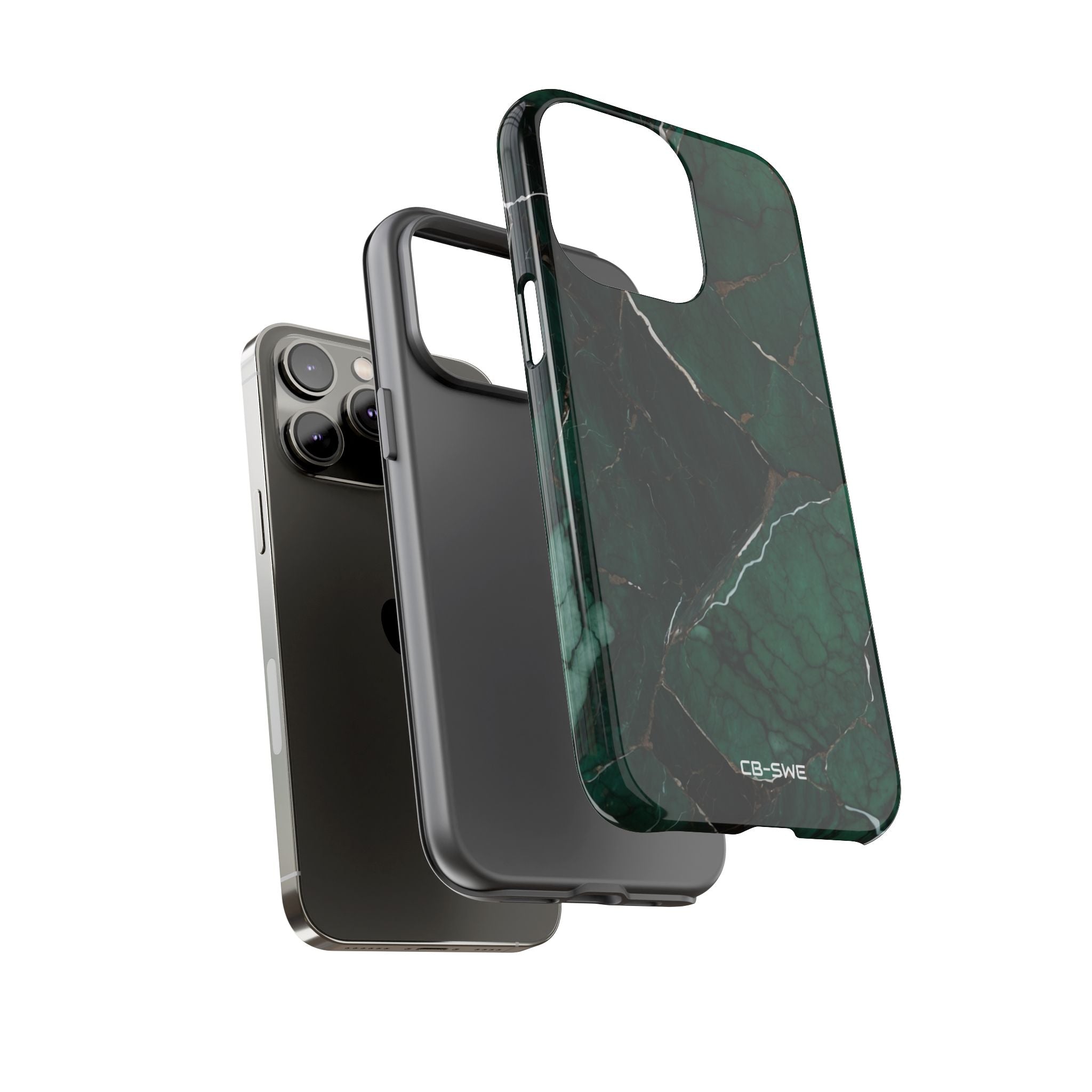 Emerald Veins Flow - iPhone Case