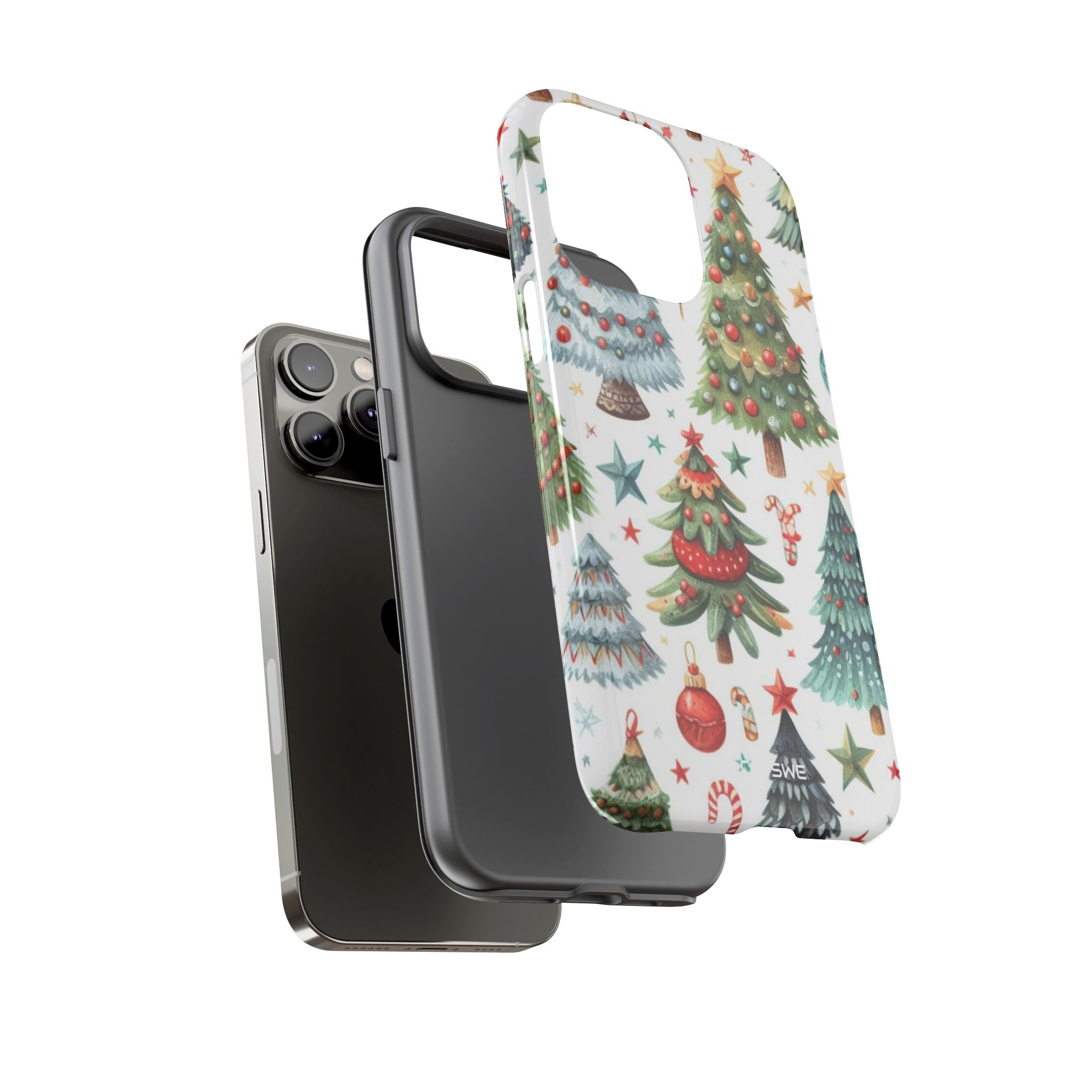 Whimsical Trees Sparkle - iPhone Case