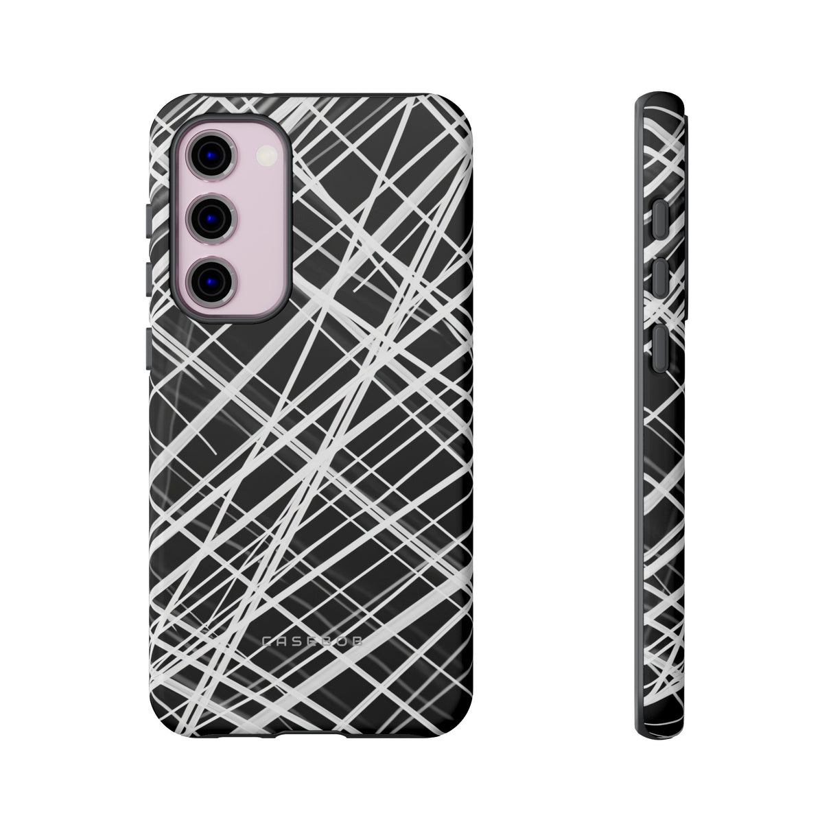 White Line Elegance - Protective Phone Case