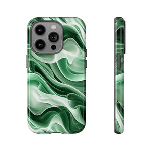 Verdant Wave Elegance - Protective Phone Case