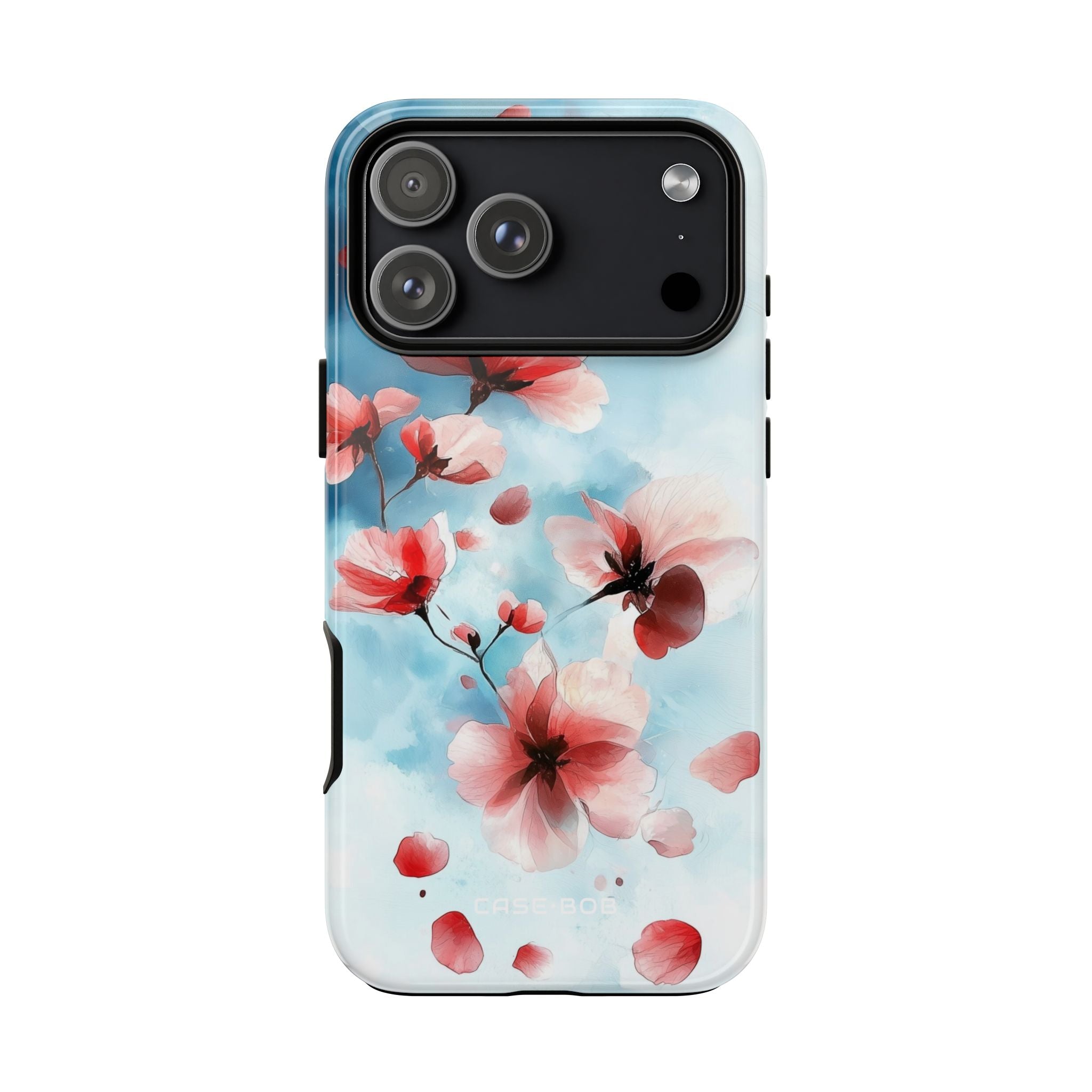 Pink Blossom Drift iPhone 17 Pro Max Case - Tough