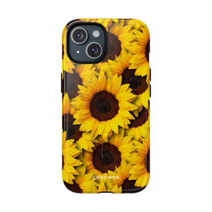 Sunflower Glow iPhone 15 Case - Tough+