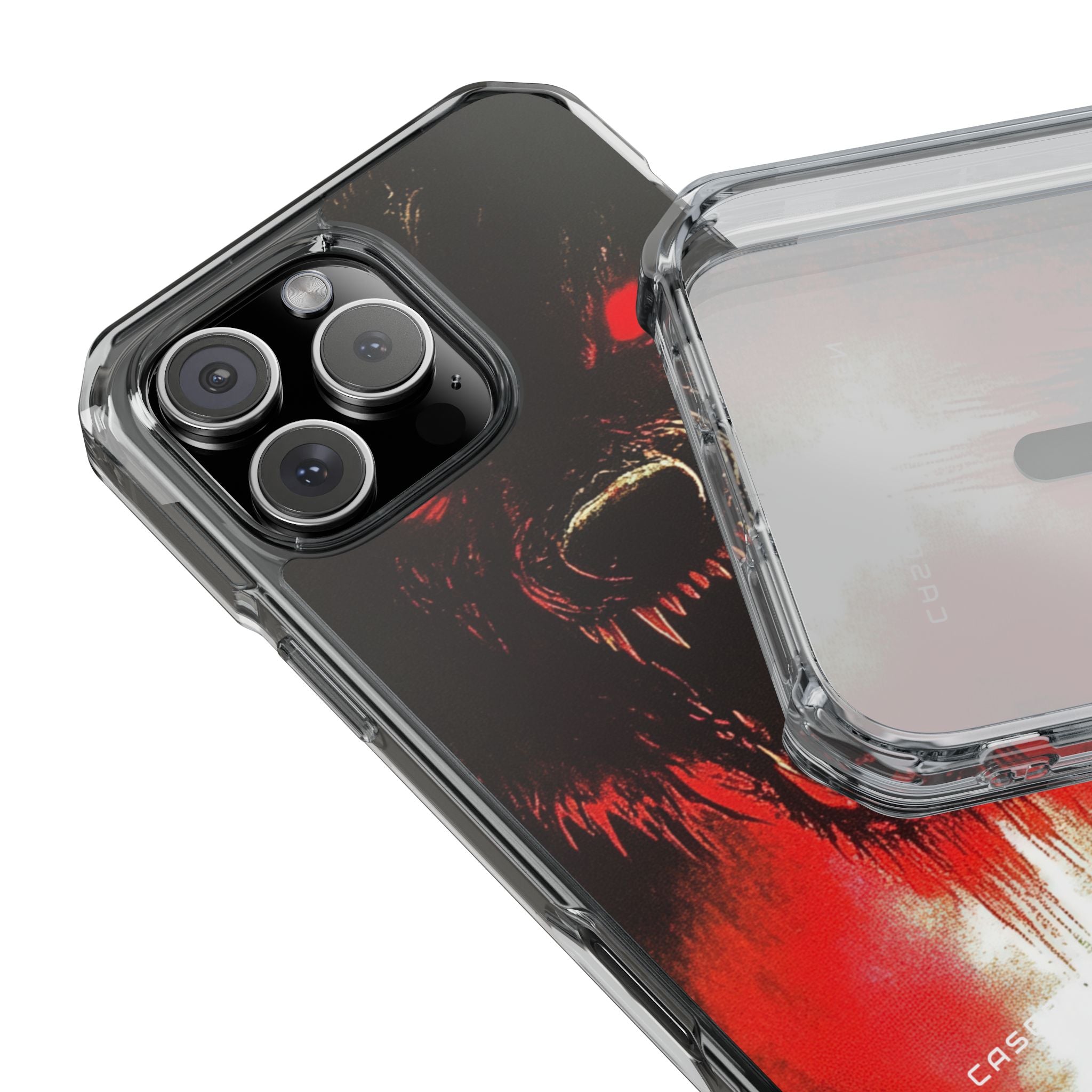 Bloodmoon Wolf's Lament iPhone 16 - Clear Impact Phone Case