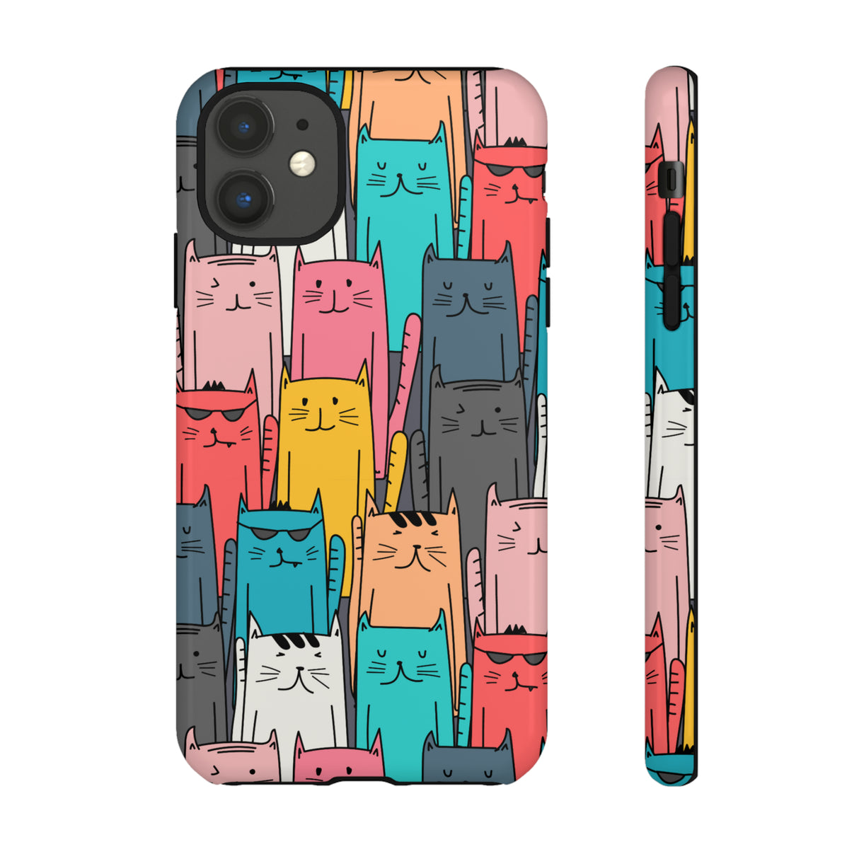 Colorful Cats - Protective Phone Case