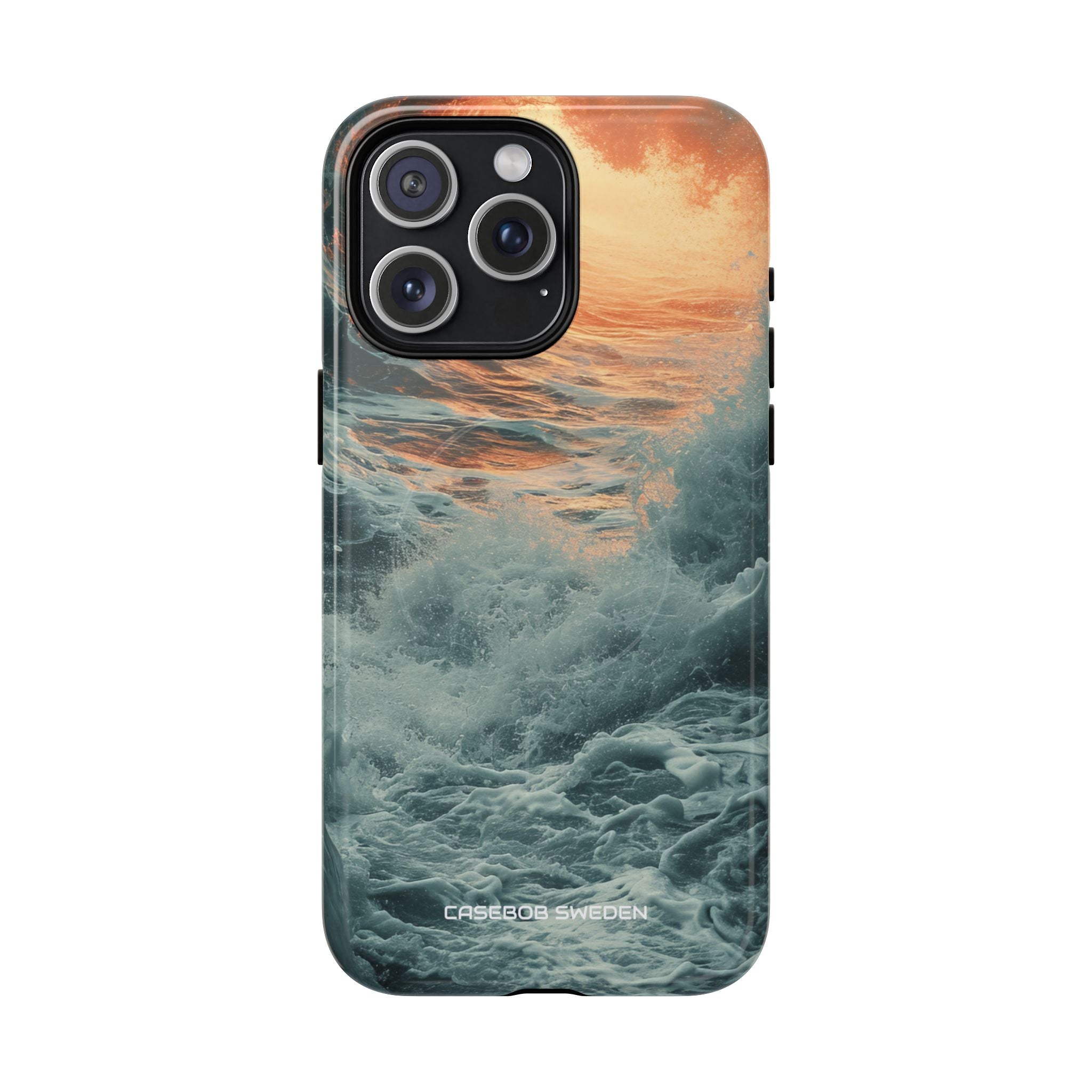 Fiery Wave Power - Tough + MagSafe® iPhone 15 Phone Case