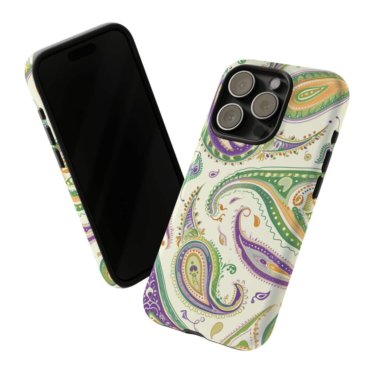 Paisley Pastell Eleganz - Schutzhülle fürs Handy