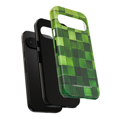 Green Cube Gradient Harmony Google Pixel 9 - Tough Phone Case