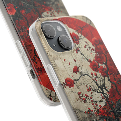 Zen Blossoms in Moonlight iPhone 15 - Flexi Phone Case