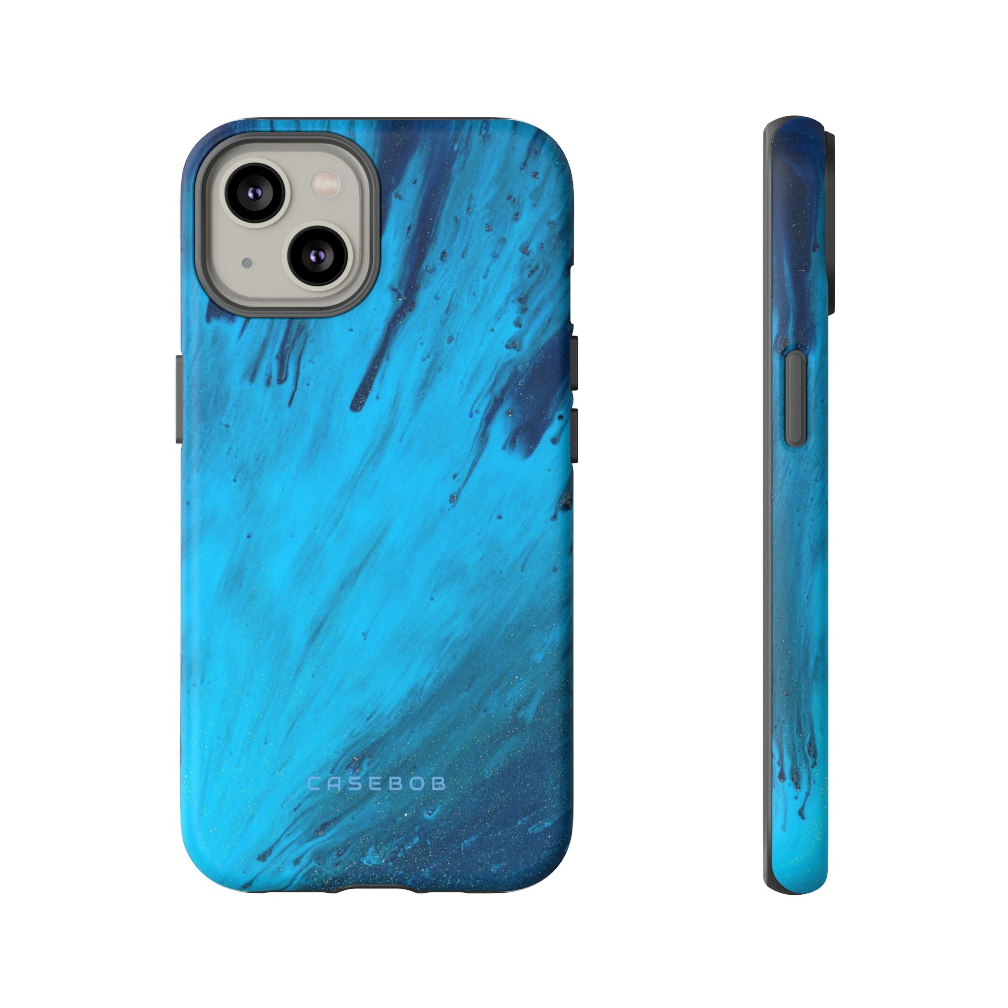 Light Blue Ink Art | Phone Case