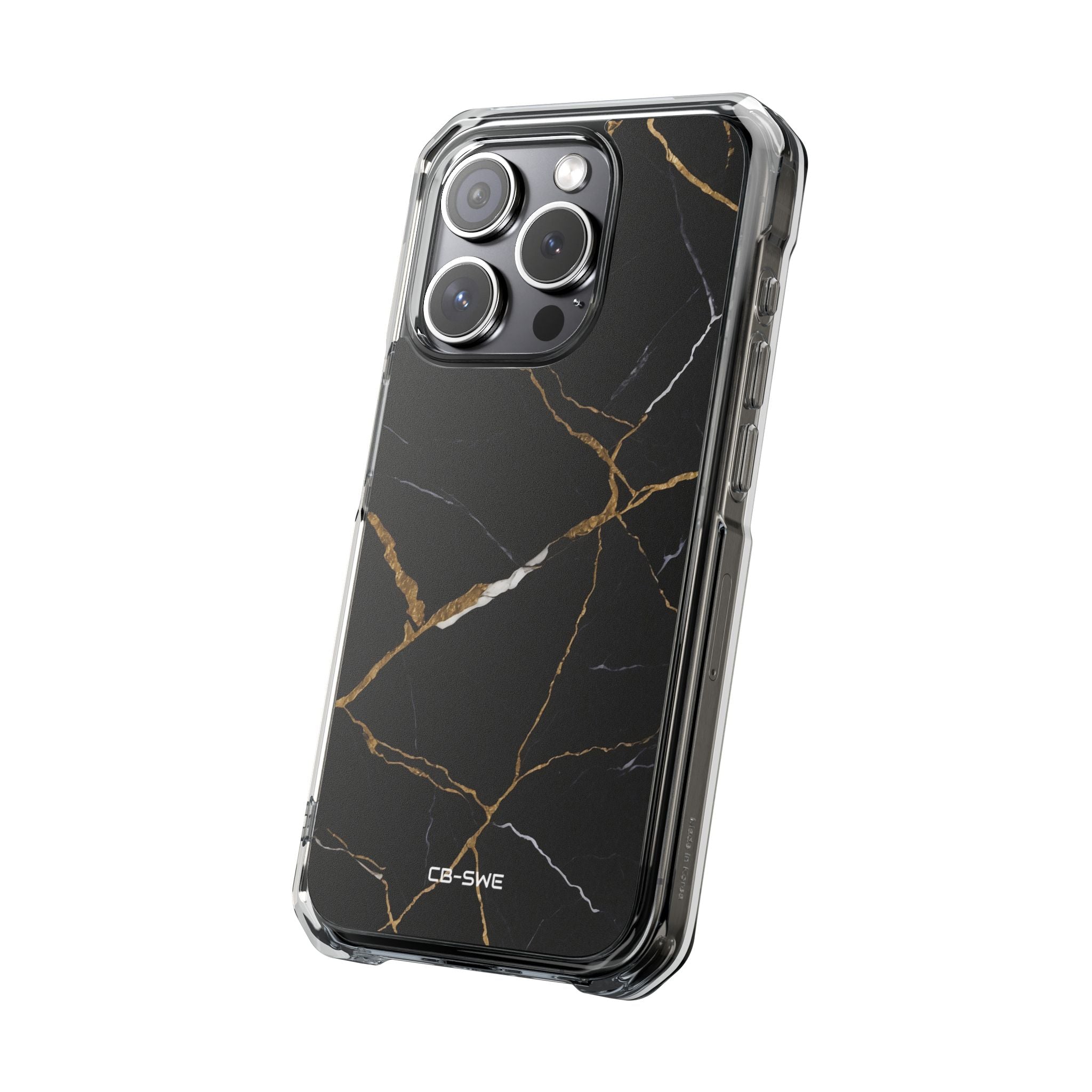 Golden Veins Emerge iPhone Case - Impact