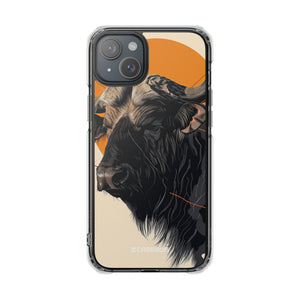 Majestic Buffalo Sun – Handyhülle für iPhone (Clear Impact – Magnetisch)