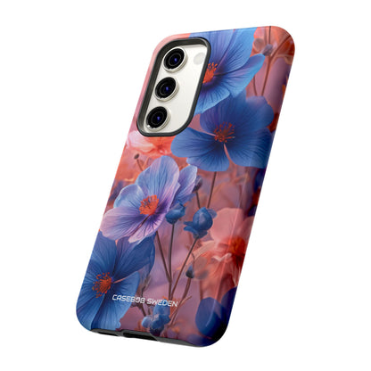 Blue Peach Blossoms - Tough Samsung S23 Phone Case