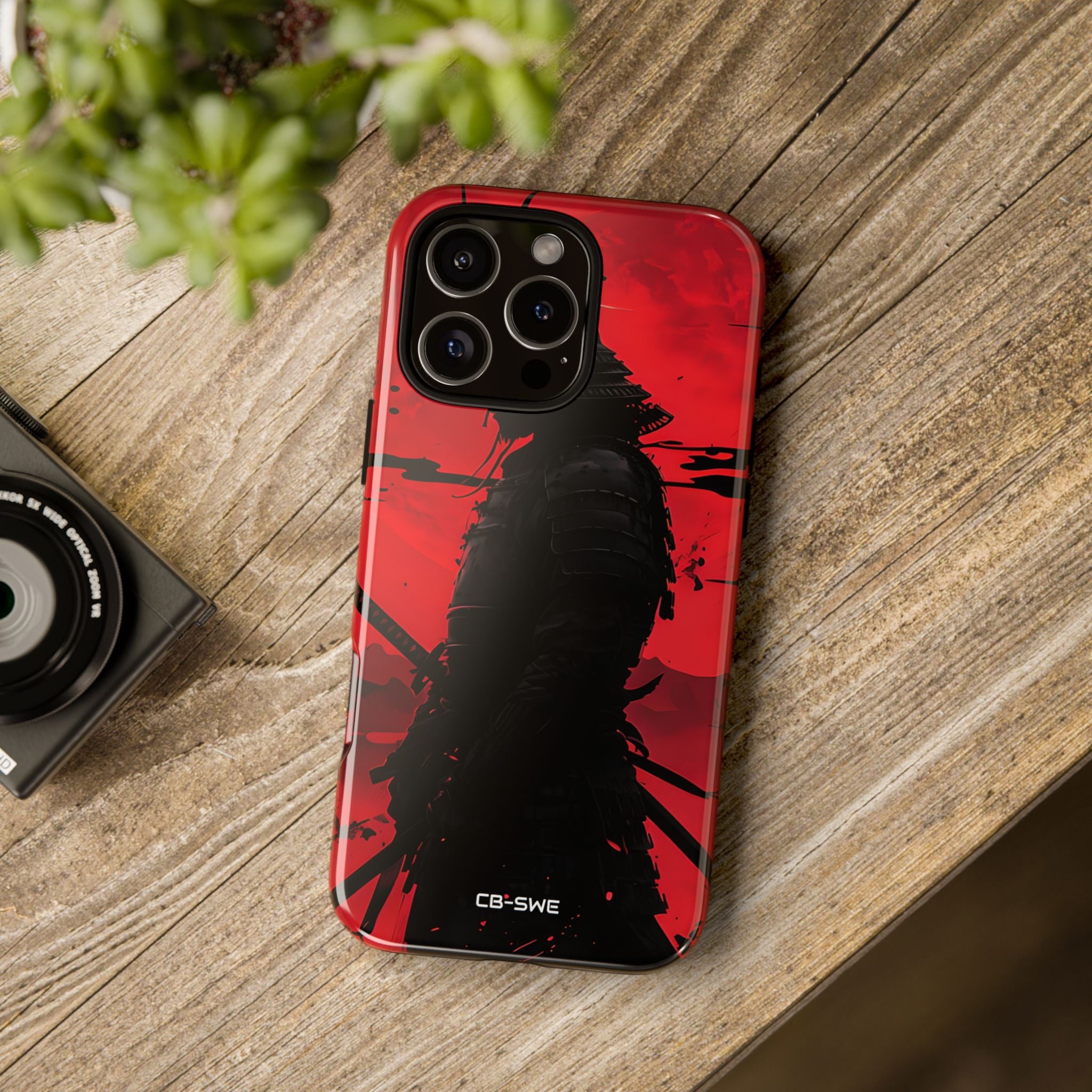 Red Samurai Shadow - iPhone Case