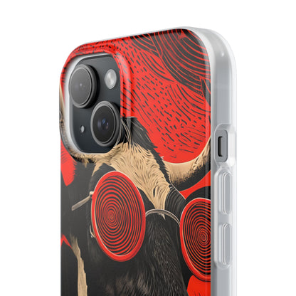 Hypnotic Cow iPhone 15 Case - Soft
