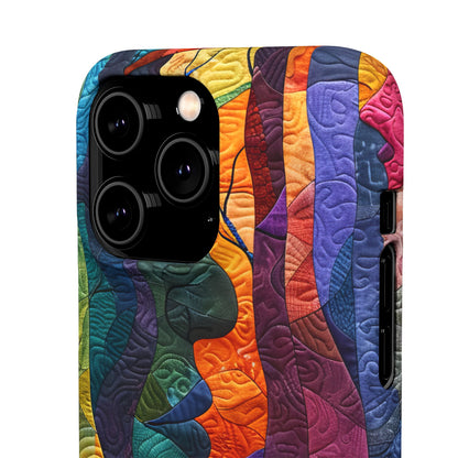 Harmonized Faces and Nature Fusion iPhone 14 - Slim Phone Case