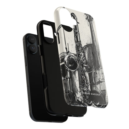 Jazz Instrument Line Symphony iPhone 16 | Tough+ Phone Case