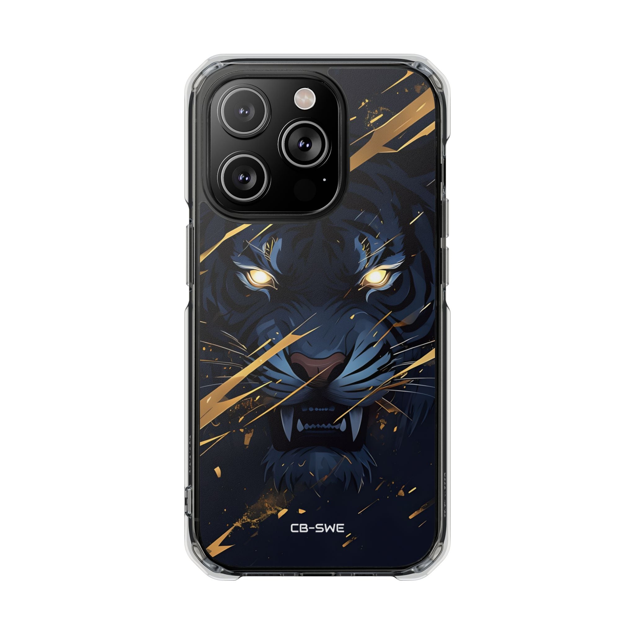 Tiger's Glowing Gaze iPhone Case - Impact