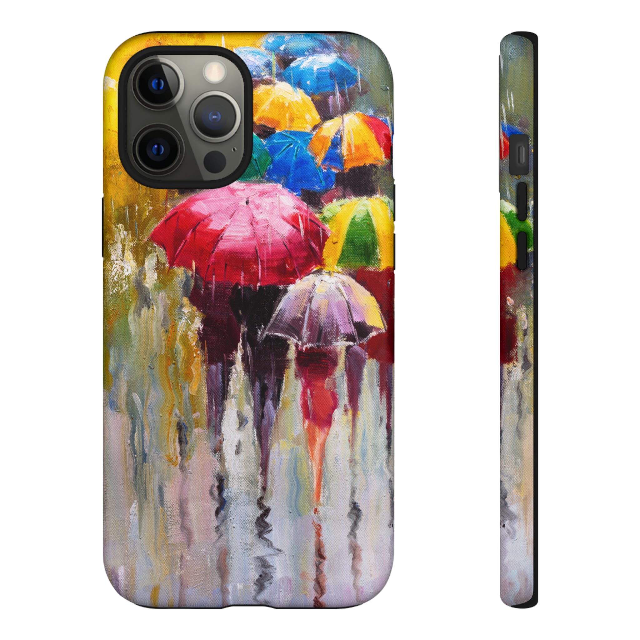 Oil Painting - Rainy Day - Protective Phone Case