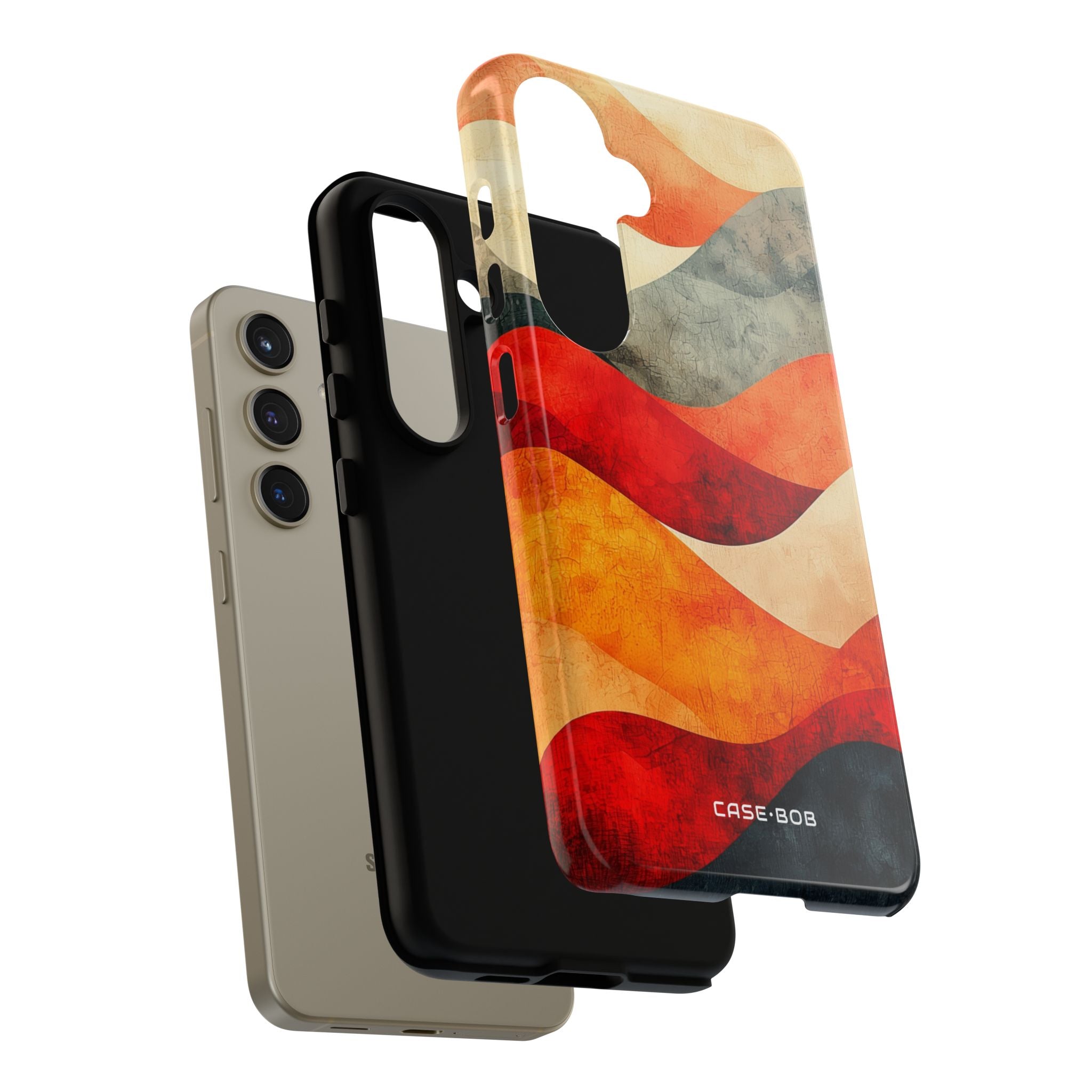 Cracked Wave Sunset Samsung S24 Case - Tough