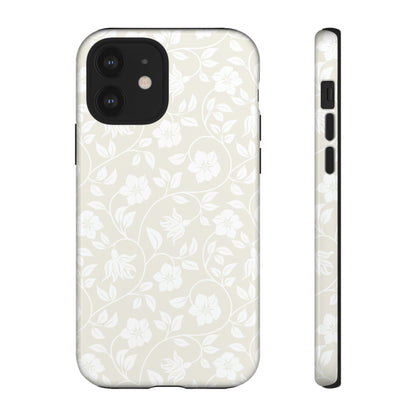 Light Color Floral iPhone case - Protective Phone Case