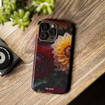 Dahlias Embrace Light - iPhone Case