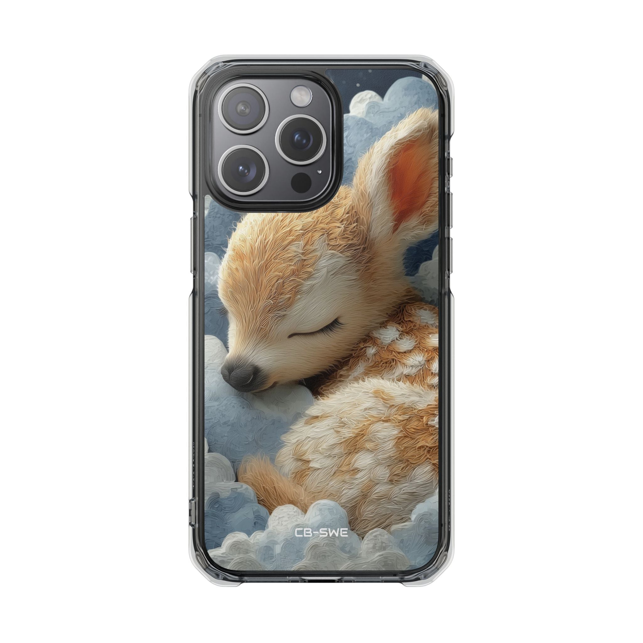 Dreaming Fawn Sleeps iPhone Case - Impact