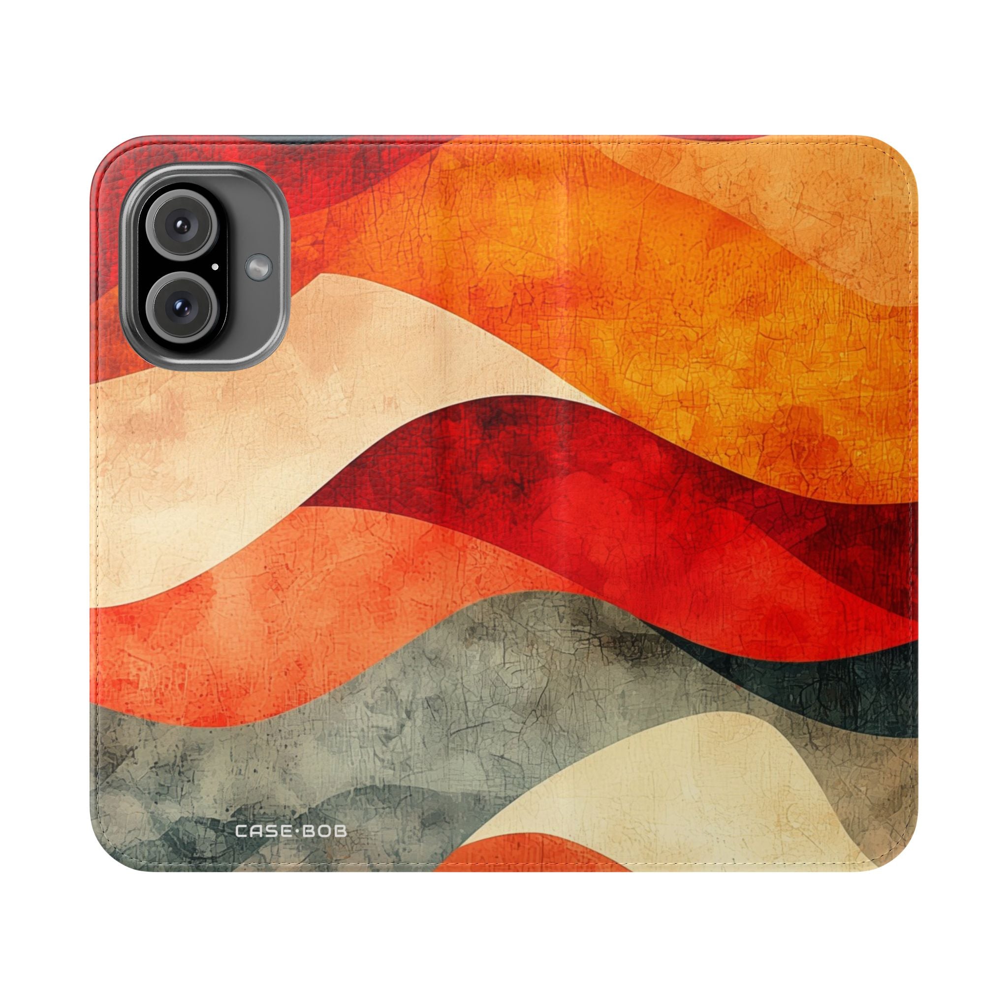 Crimson Ripples - iPhone 16  Case - Wallet