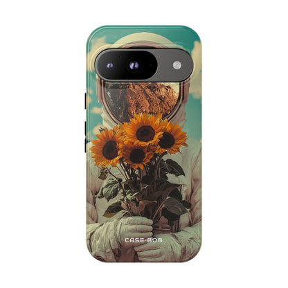 Sunflower Astronaut Google Pixel 9 Case - Tough