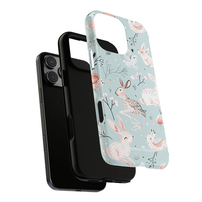 Whimsical Bunny Blossom - Tough iPhone 16 Phone Case