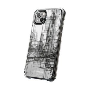 Architectural Maze - Phone Case for iPhone (Clear Impact - Magnetic)