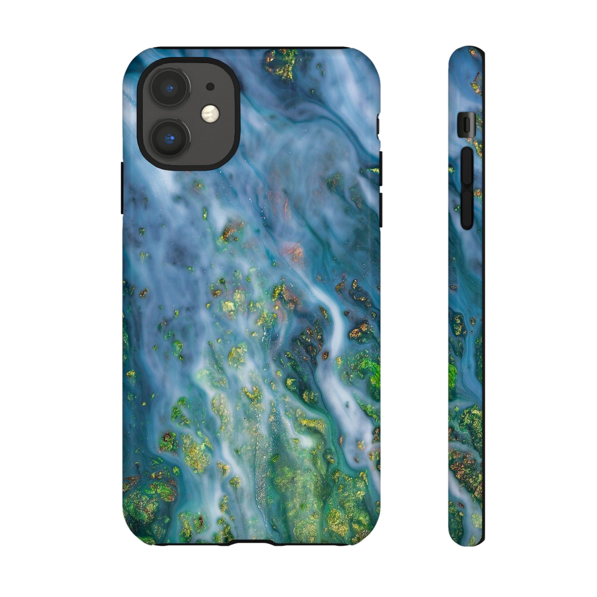 Forest Mist Ink Art iPhone Case (Protective) iPhone 11 Glossy Phone Case