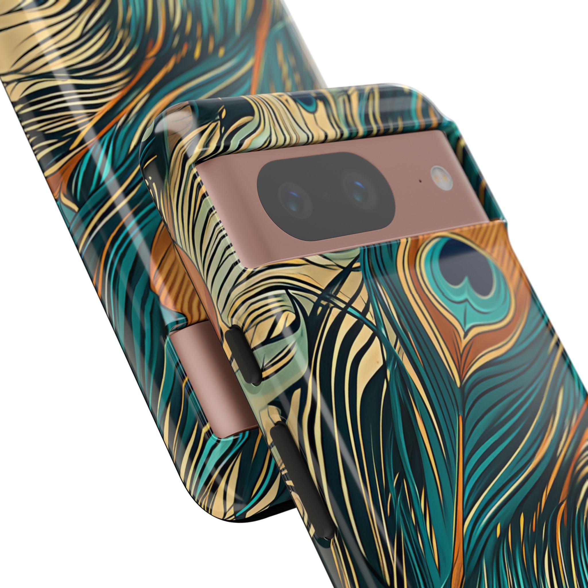Vortice di piume di pavone Google Pixel 8 - Tough