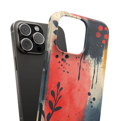 Vibrant Floral Energy iPhone 16 - Slim Phone Case